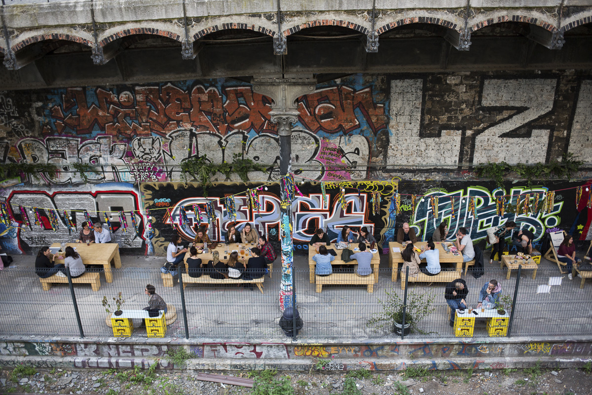 Le hasard ludique sur la petite ceinture. (Jean-Baptiste Gurliat / Ville de Paris) Le hasard ludique sur la petite ceinture.