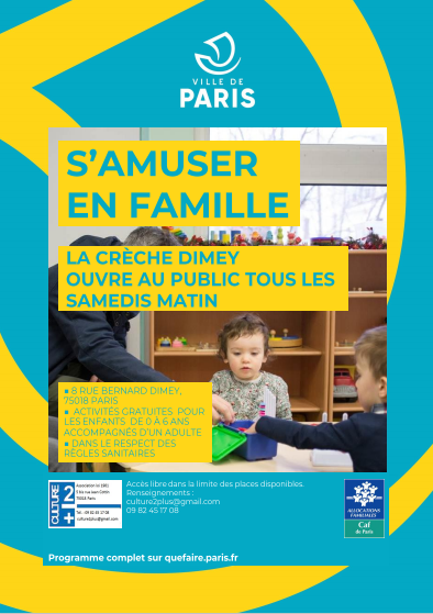 Samedis en familles Dimey (Direction des familles et de la Petite Enfance (Ville de Paris)) Samedis en familles Dimey