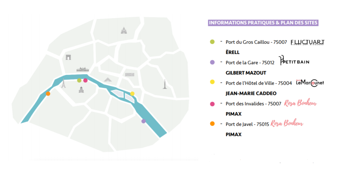 Plan des sites de l'exposition « Libres ensemble » (MELLECOM) Plan des sites de l'exposition « Libres ensemble »
