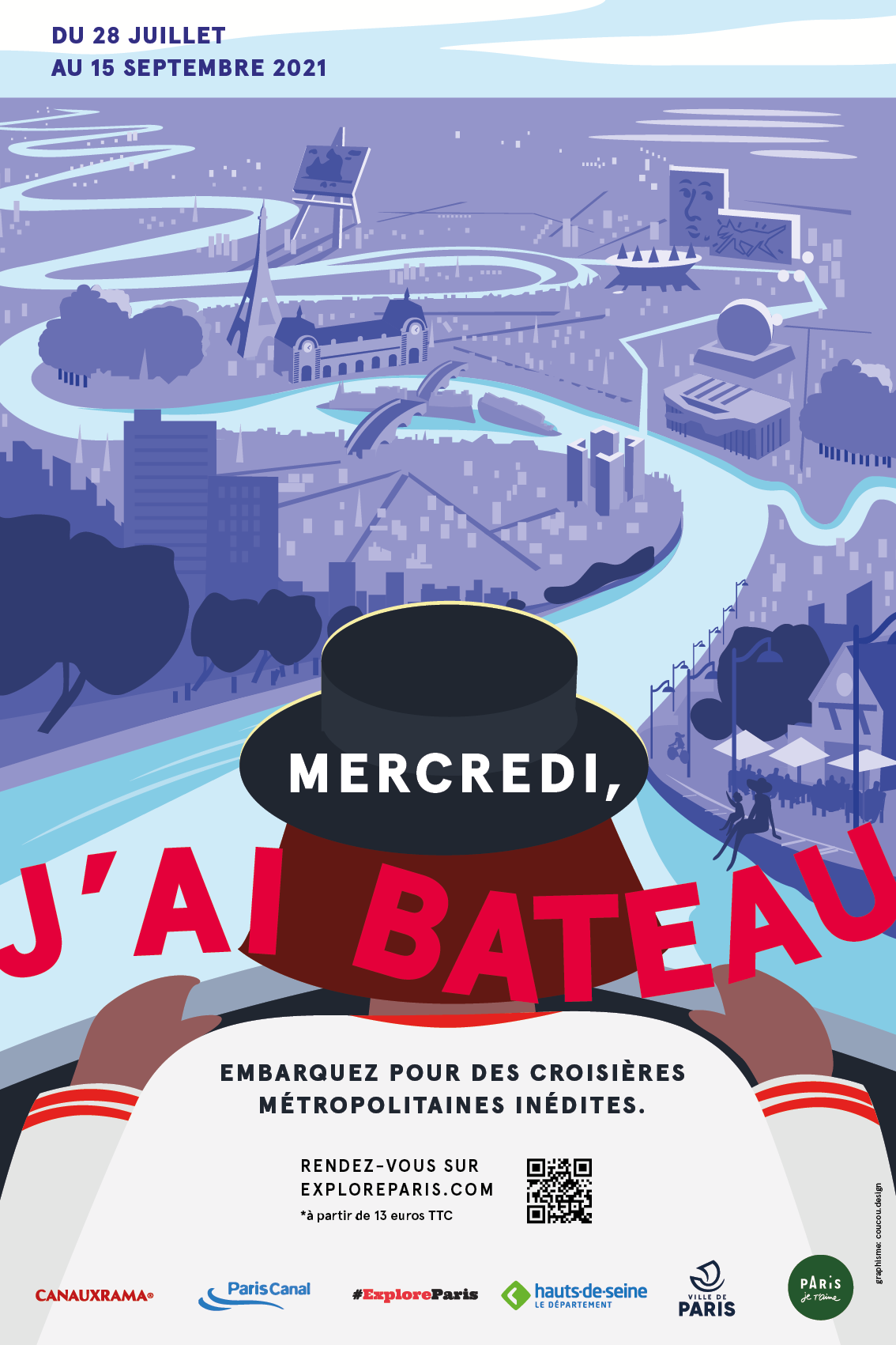Mercredi j'ai bateau (Office tourisme Paris) Mercredi j'ai bateau