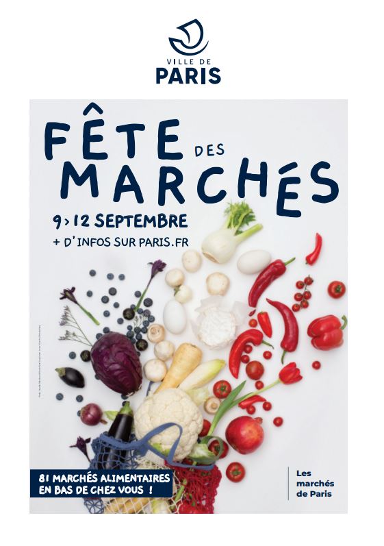 affiche fete des marchés 2021 (mairie de paris) affiche fete des marchés 2021