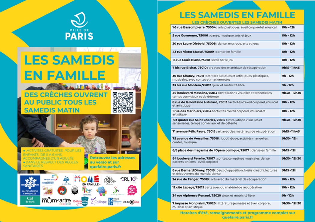 Flyer Samedis en Famille (MICOM DFPE) Flyer Samedis en Famille