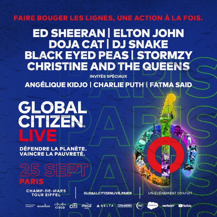 Programmation du Global Citizen Live à Paris (Global Citizen Live) Programmation du Global Citizen Live à Paris