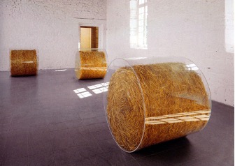 Didier Marcel, Sans Titre ( Paysage), 1999, Paille de blé et altuglas - © Didier Marcel et galerie Michel Rein (Didier Marcel, Sans Titre ( Paysage), 1999, Paille de blé et altuglas - © Didier Marcel et galerie Michel Rein) Didier Marcel, Sans Titre ( Paysage), 1999, Paille de blé et altuglas - © Didier Marcel et galerie Michel Rein