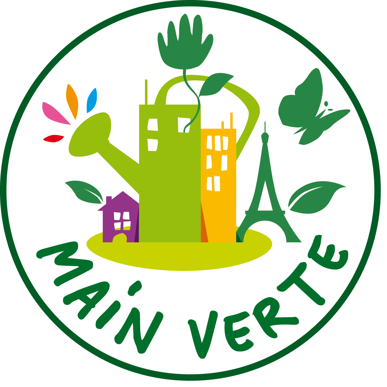 Verte. La main verte New Religion.