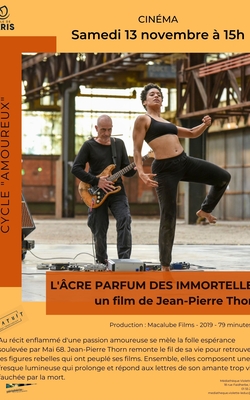 Affiche de "L'âcre parfum des immortelles", de Jean-Pierre Thorn
