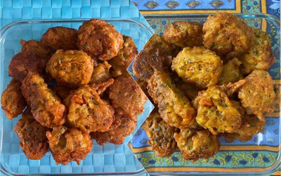 Accras de morue, accras aux légumes