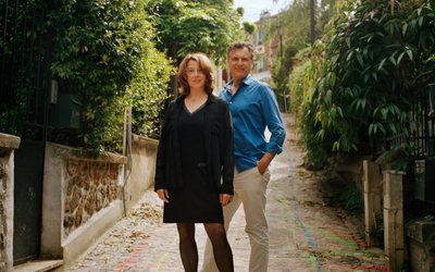 Catel Muller et José-Louis Bocquet. Photo © Mathieu Zazzo, 2021.