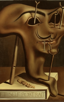 Salvador Dalí, Soft Self-Portrait with Fried Bacon, 1941, oil on canvas, 61 x 51 cm Gala-Salvador Dalí Foundation,