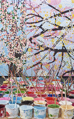 Damien Hirst, Cerisiers en fleurs