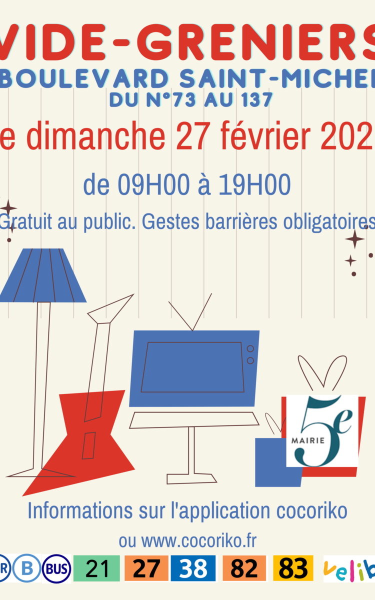 Profiter d'un dimanche ensoleillé pour "chiner" de bonnes affaires sur le boulevard Saint-Michel de RER Port-Royal à RER Luxembourg