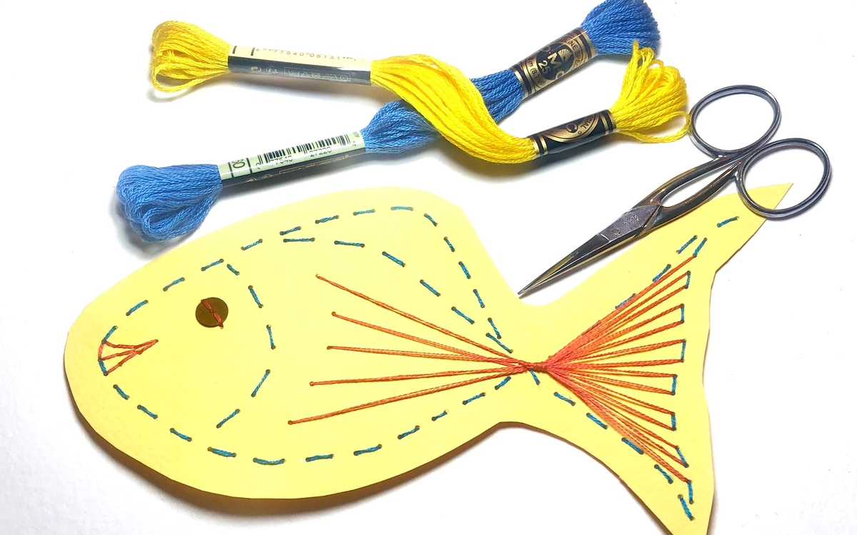Broderie de poisson, pour enfant