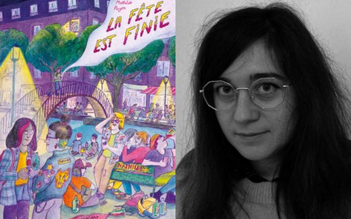 Image de la couverture de la bande dessinée de Mathilde Payen et photo portrait de Mathilde Payen