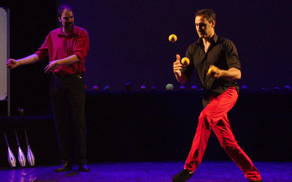 Photo de la conférence-spectacle à l'Exploradôme