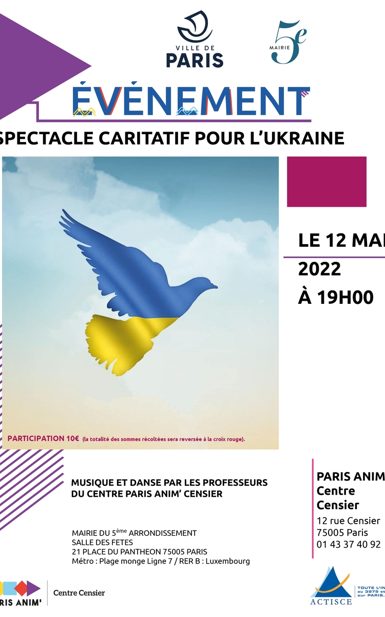 Spectacle caritatif pour l'Ukraine