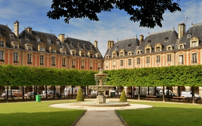 Vue de la place des Vosges 