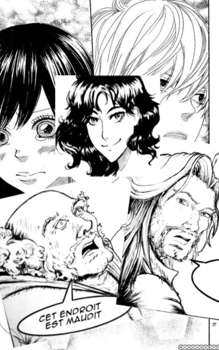 pêle-mêle de planches de BD et manga