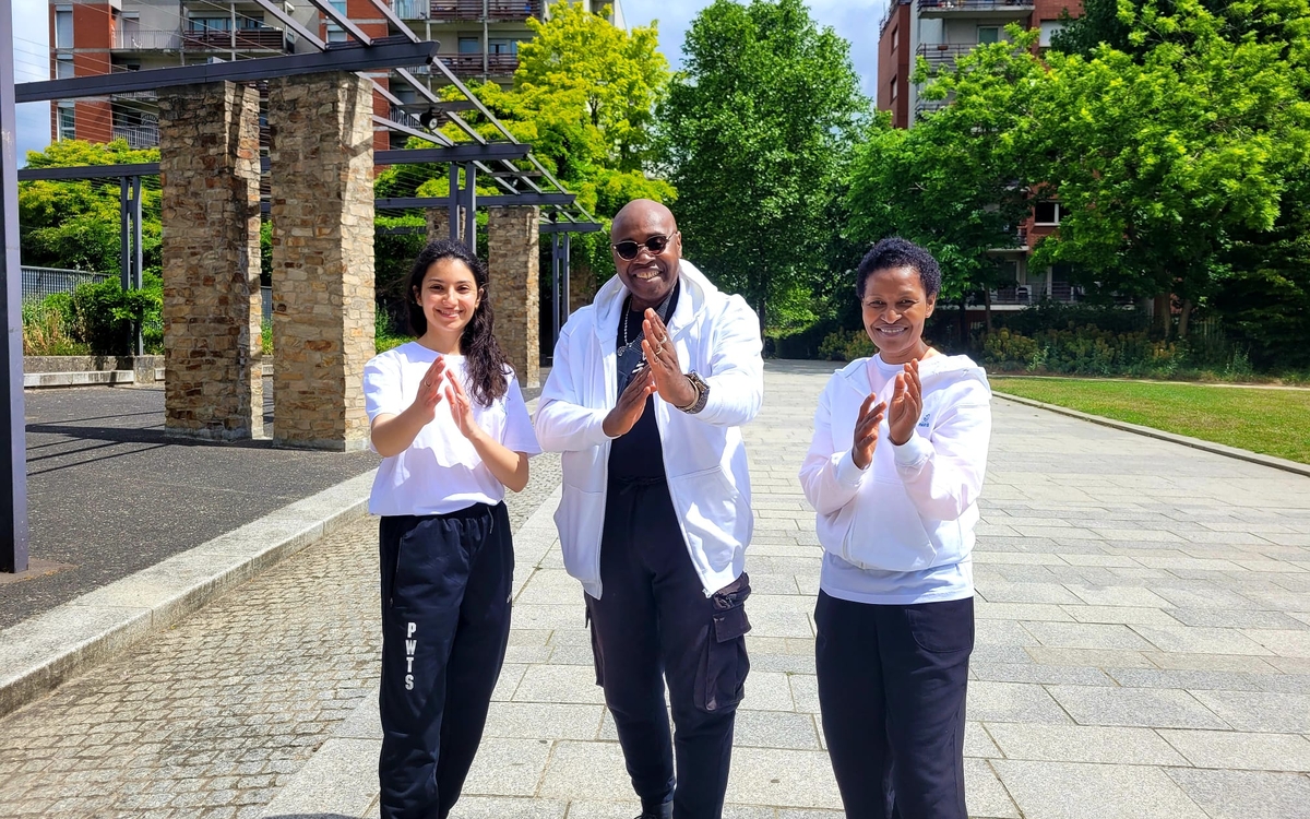 Les trois intervenants pour l'événement "Paris sport dimanche" pour le Taï-Chi et le Wing-Chun