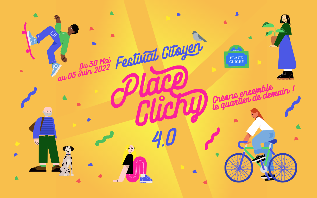 Affiche du Festival Citoyen de la Place de Clichy