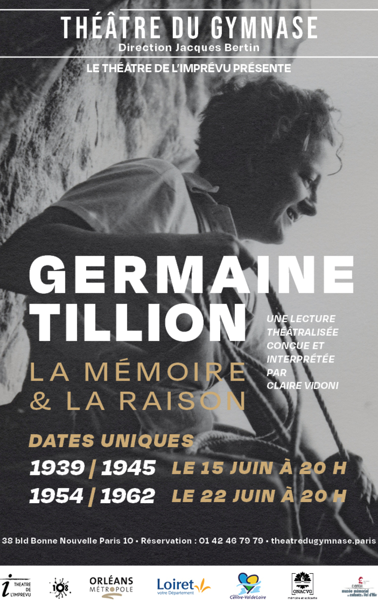 Affiche "Germaine Tillion. La mémoire et la raison"