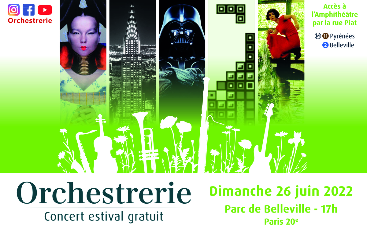 Affiche concert estival Orchestrerie 2022