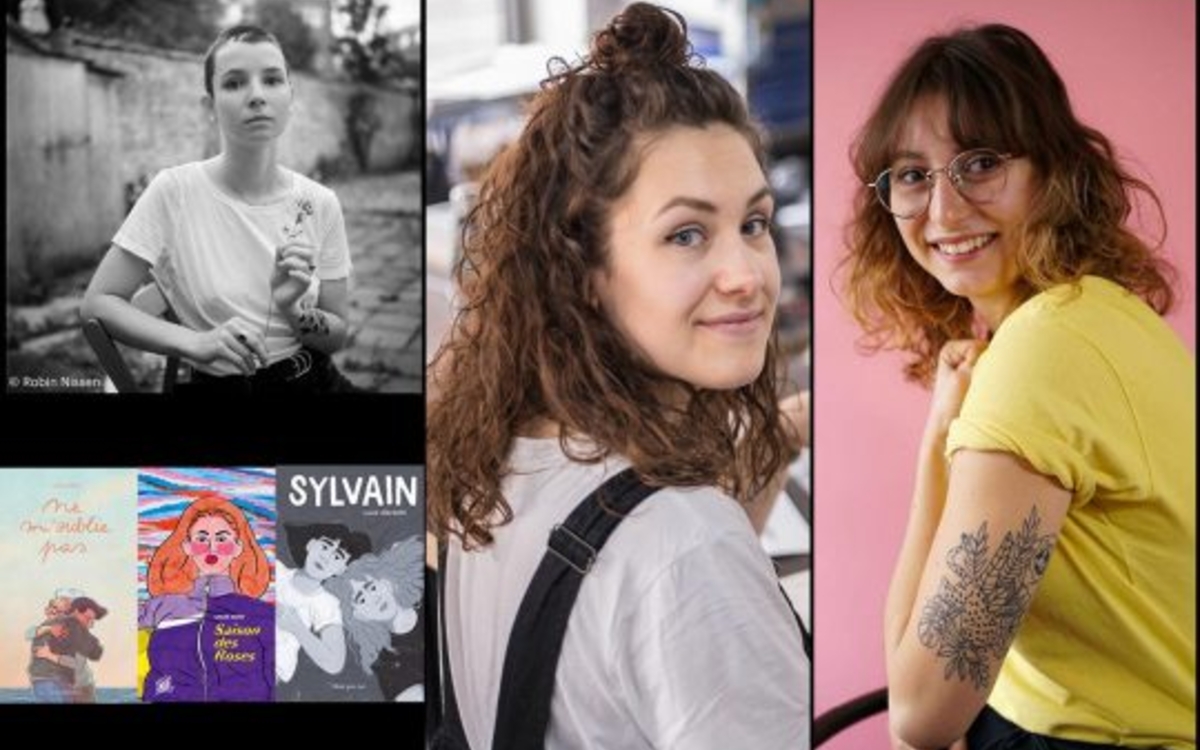 Portrait d'Alix Garin, de Lucie Albrecht et de Chloé Wary