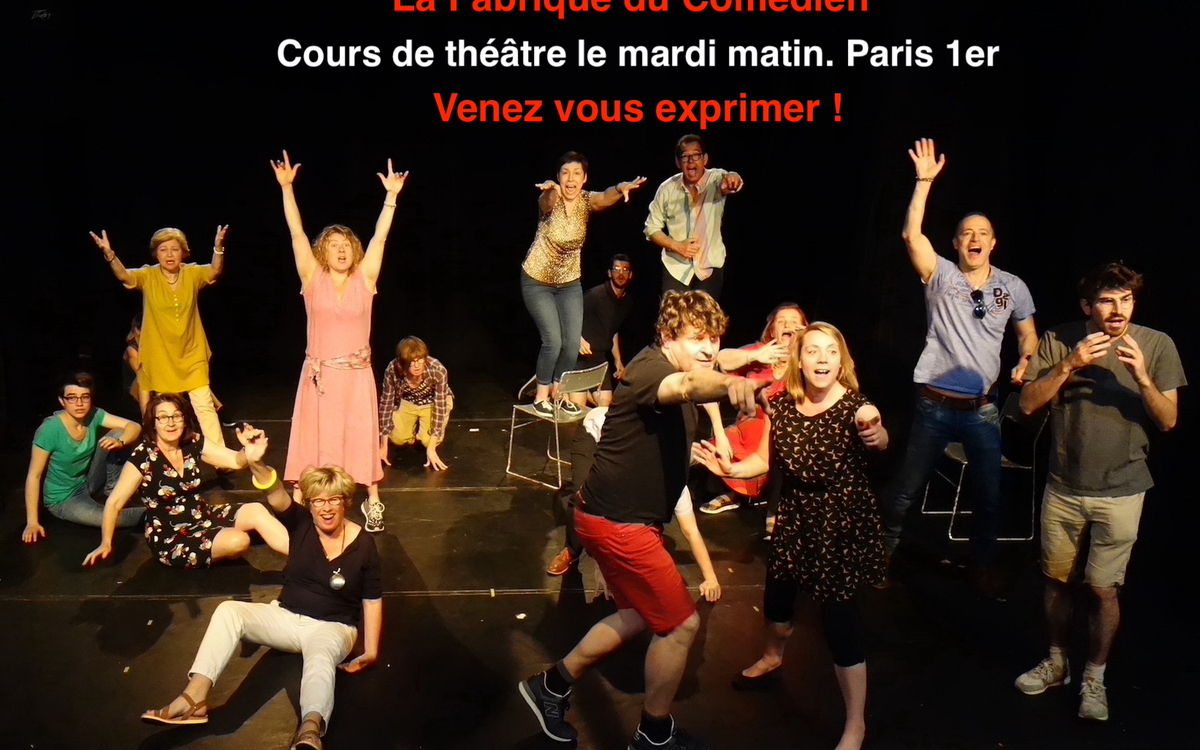 cours de théâtre à paris en journée pour adultes