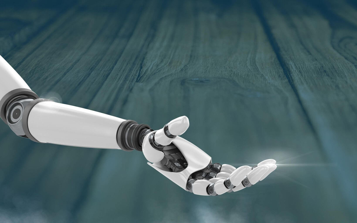 visuel Educabot représentant le bras d'un robot humanoïde