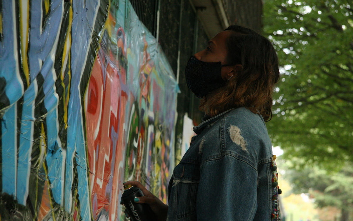 Atelier street art avec Orelone