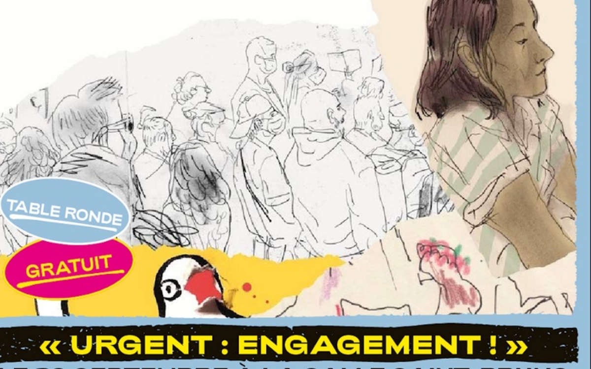 Extrait de la couverture de Carnets de manifs de Loïc Sécheresse