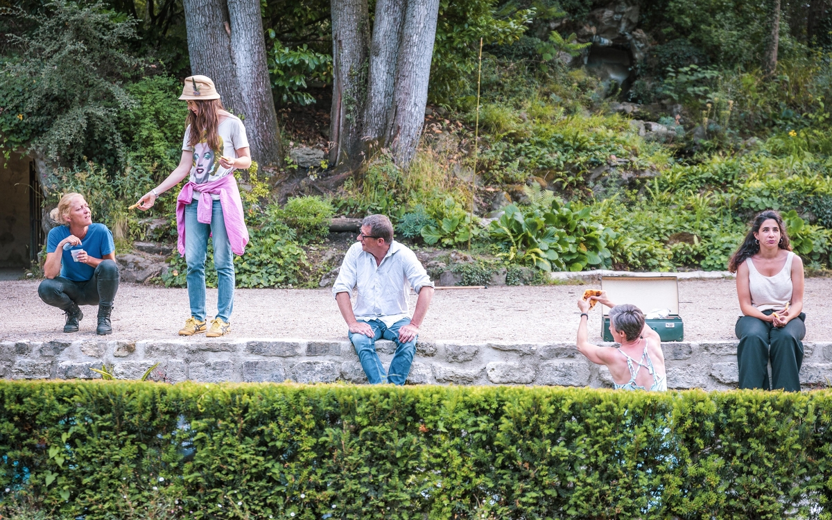 Une partie de l'équipe du Théâtre de Verdure