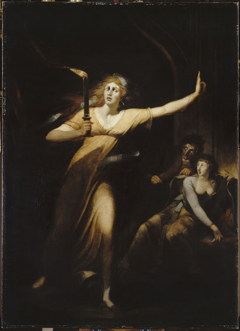 Johann Heinrich Füssli (1741 – 1825), Lady Macbeth somnambule, vers 1784, huile sur toile, 221 x 160 cm, Musée du Louvre, Département des peintures, Paris, photo 