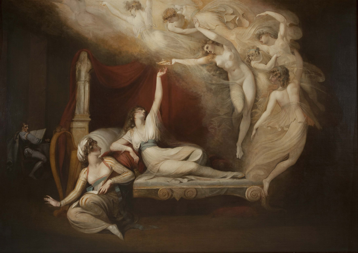 Johann Heinrich Füssli (1741 – 1825) Le rêve de la reine Catherine, 1781, huile sur toile, 151 x 212,1 cm, Lytham St Annes Art Collection of Fylde Council 