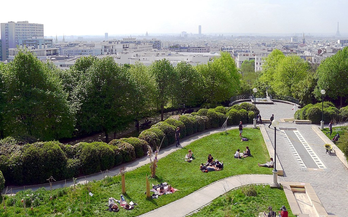 Vue du parc de Belleville