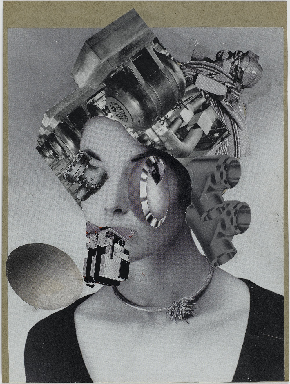 Erró, Madame Picabia, Série Collage Paris, vers 1959.