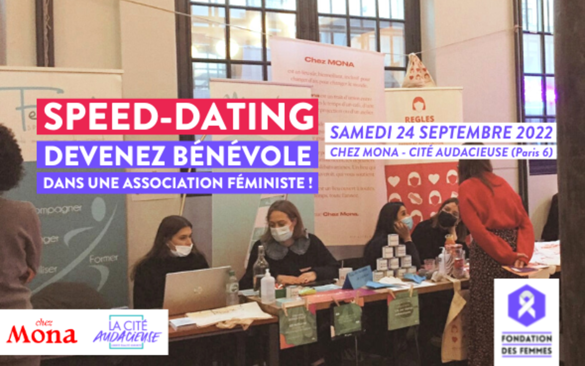 Devenez bénévole dans une association féministe ! Samedi 24 septembre à la Cité Audacieuse au 9 rue de Vaugirard 75006 Paris de 10h à 18h