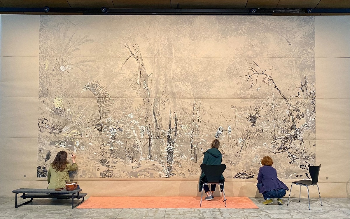 Vision d'une oeuvre à grande échelle