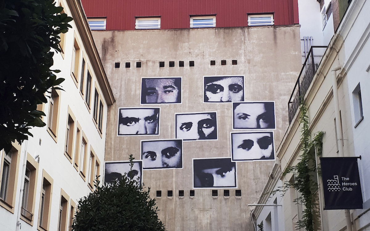 CHRISTIAN BOLTANSKI Les Regards, 2018 - 9 printed posters, 155 x 233 cm (each) - Variable dimension 