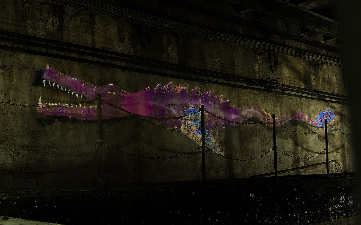 Chimère dans les égout de Paris