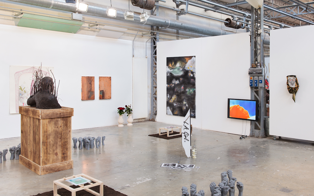 Vue de l'espace d'exposition de la Villa Belleville