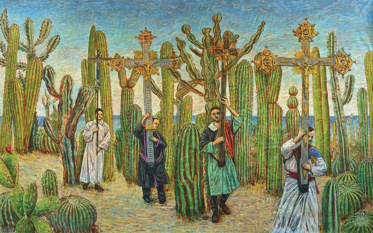 Le chemin des croix, 2019, huile sur toile