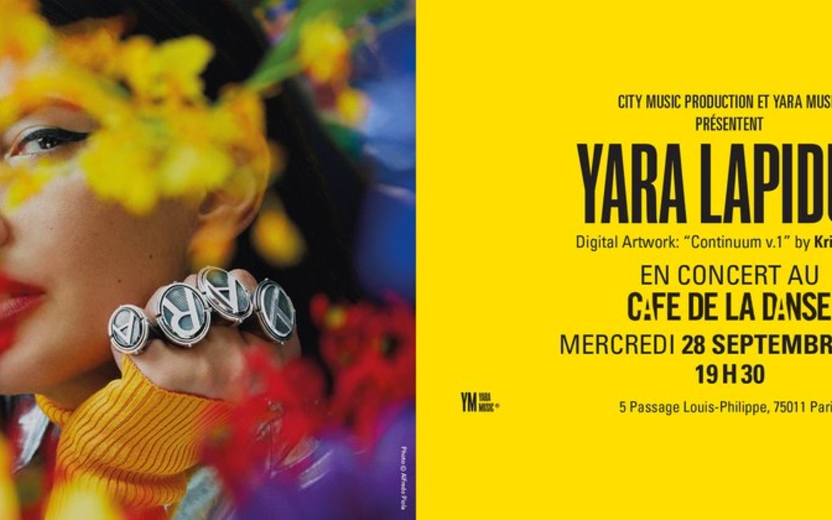 Yara Lapidus au Café de la Danse le 28/09