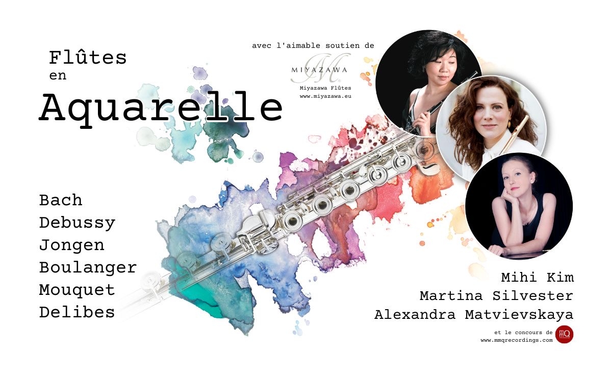 Flûtes en aquarelle