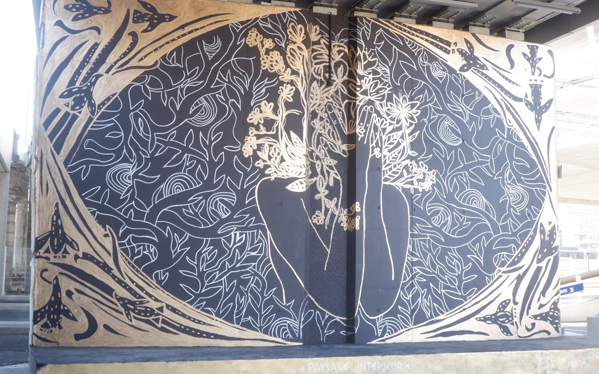 Fresque de Delphine Delas
