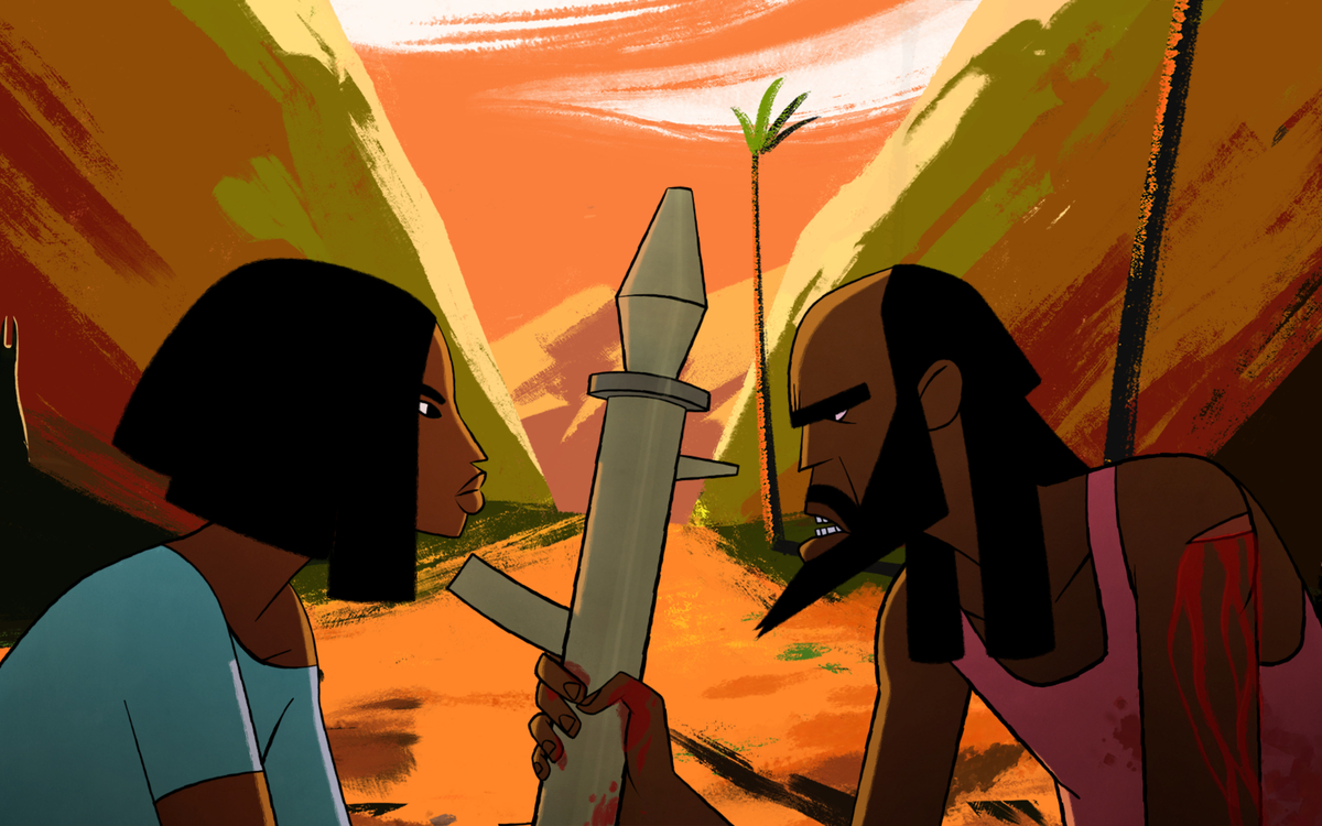 Image du film Nayola, Nayola et Virtuoso face à face