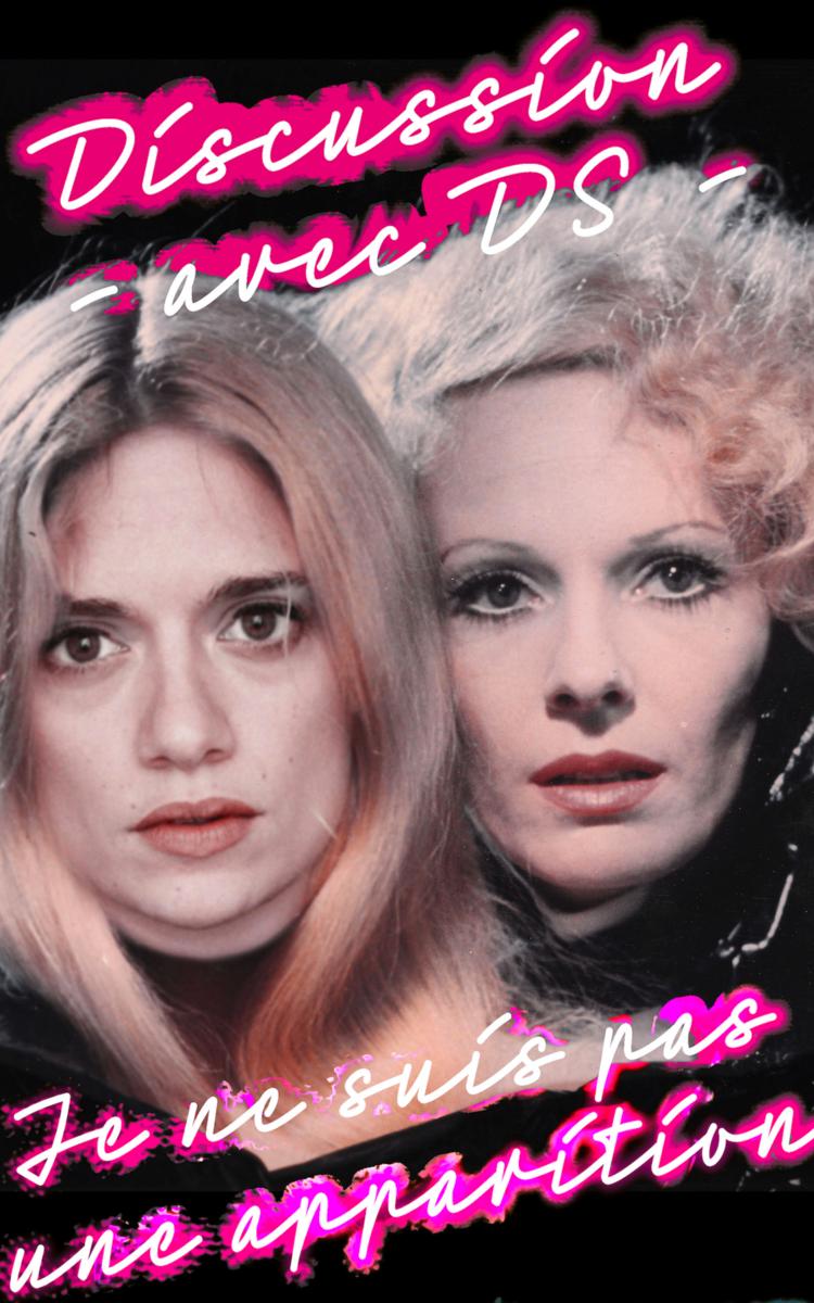 Photo du visage de la comédienne Raphaëlle Rousseau au premier plan et au deuxième plan celui de Delphine Deyrig