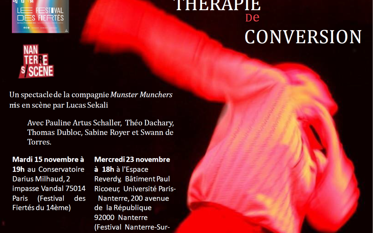 Thérapie de conversion retrace le parcours fictif de Clothilde, une jeune adolescente de dix-sept ans, emmenée par ses parents dans une thérapie de conversion. Elle est accueillie par une association religieuse tenue par un prêtre qui a pour but d’aider les personnes homosexuelles à retrouver leur hétérosexualité. Clothilde ne se montre pas sensible aux paroles du prêtre ni à celles de ses parents, mais se fragilise lorsque le prêtre lui dit que son homosexualité l'éloigne de Jésus. Issue de famille catholique et étant particulièrement attachée à son lien avec celui-ci, Clothilde se retrouve confrontée à un ultimatum impossible. Face aux manipulations, aux violences du prêtre et aux tourments de ses parents, elle tente alors à travers la thérapie de conversion de renouer son lien avec sa sexualité et sa relation avec Jésus.