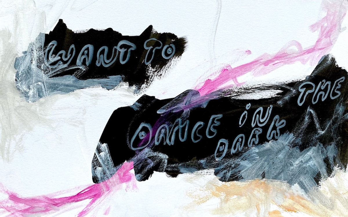  Luki von der Gracht, "Untitled (Want To Dance In The Dark)", Ink drawing, 25,5 x 20 cm, 2016 (Paris Series)