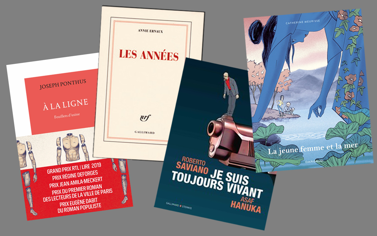 Couverture des 4 livres choisis sur le thème du club de lecture