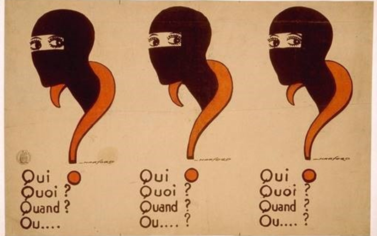 Format bandeau - affiche des Vampires (1915) de Louis Feuillade, signée Maurice Harford